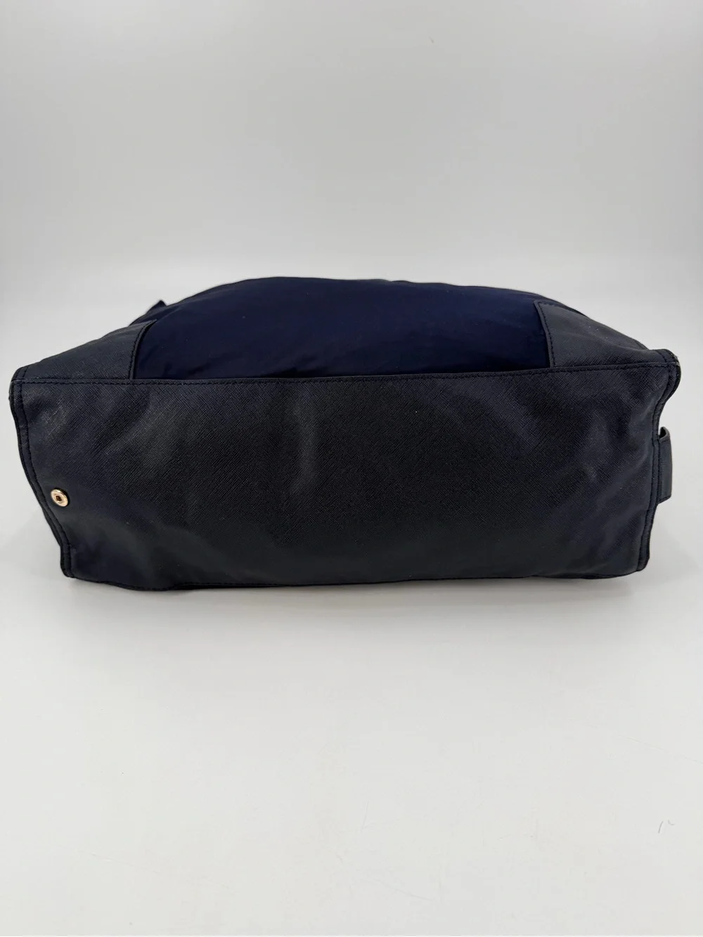 Tory Burch Ella Packable Lightweight Tote Blue Nylon Shopper Bag
